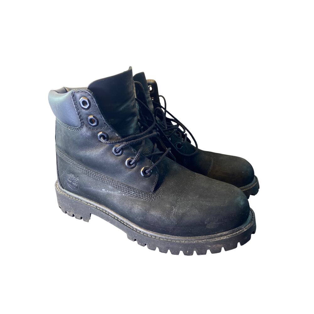 Timberland big kid black‎ hiking boots